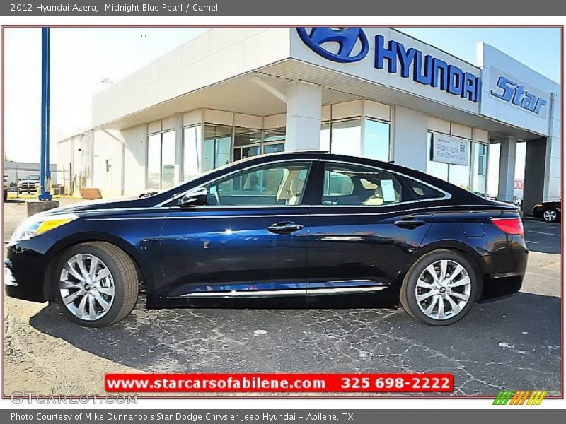 Midnight Blue Pearl / Camel 2012 Hyundai Azera