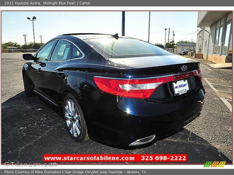 Midnight Blue Pearl / Camel 2012 Hyundai Azera