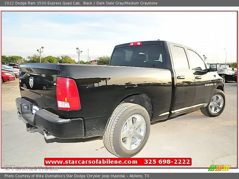 Black / Dark Slate Gray/Medium Graystone 2012 Dodge Ram 1500 Express Quad Cab