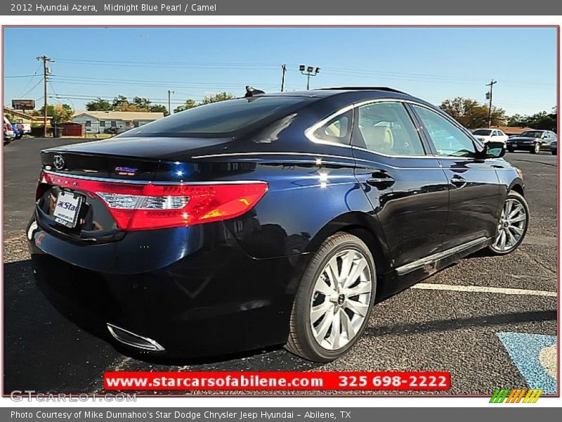 Midnight Blue Pearl / Camel 2012 Hyundai Azera