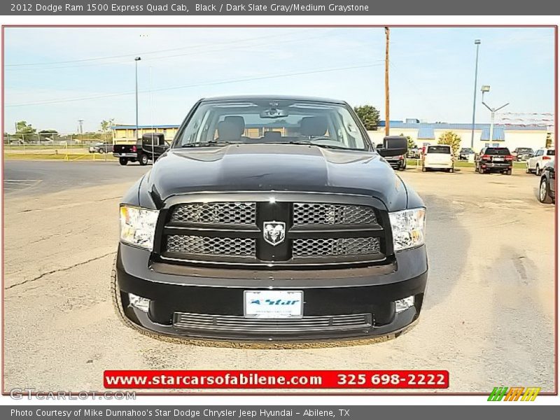 Black / Dark Slate Gray/Medium Graystone 2012 Dodge Ram 1500 Express Quad Cab