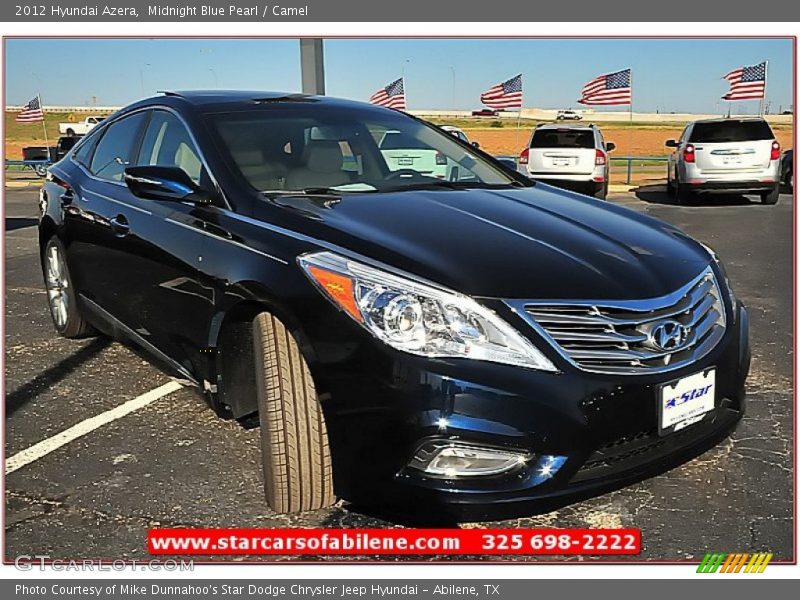 Midnight Blue Pearl / Camel 2012 Hyundai Azera