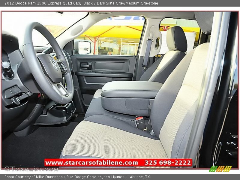 Black / Dark Slate Gray/Medium Graystone 2012 Dodge Ram 1500 Express Quad Cab