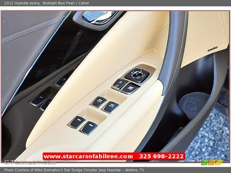 Midnight Blue Pearl / Camel 2012 Hyundai Azera