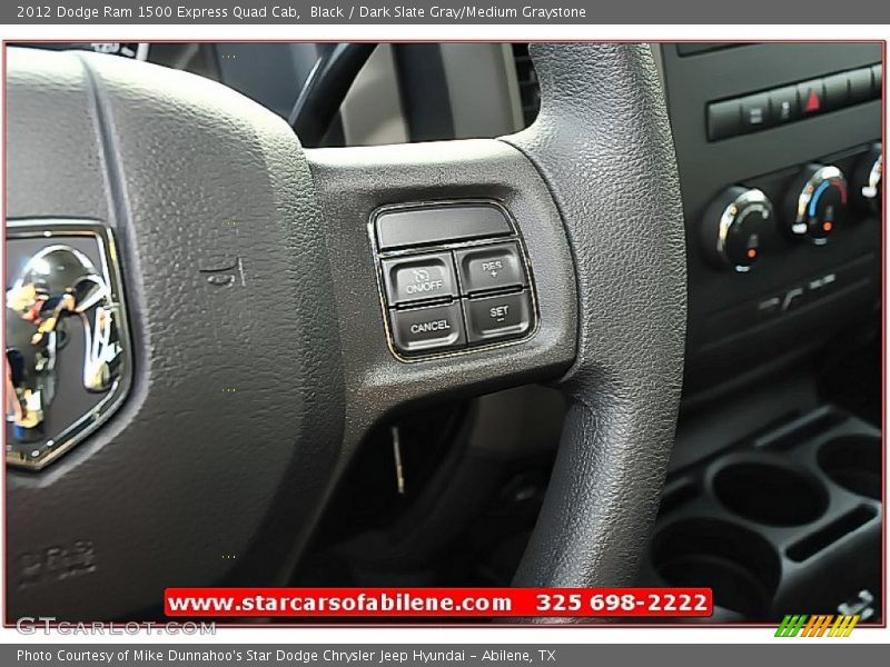 Black / Dark Slate Gray/Medium Graystone 2012 Dodge Ram 1500 Express Quad Cab