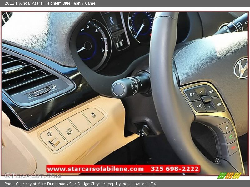 Midnight Blue Pearl / Camel 2012 Hyundai Azera