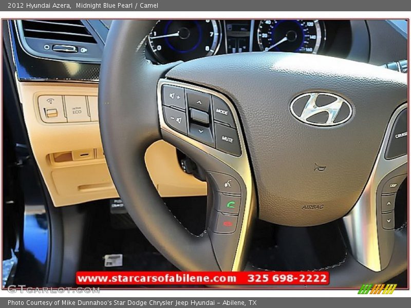 Midnight Blue Pearl / Camel 2012 Hyundai Azera