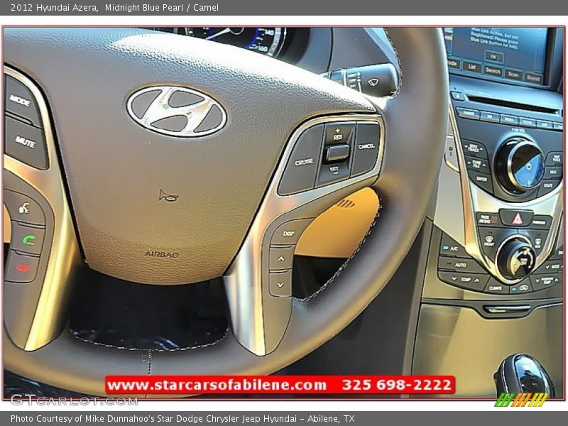 Midnight Blue Pearl / Camel 2012 Hyundai Azera