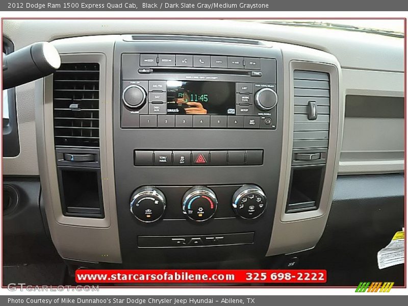 Black / Dark Slate Gray/Medium Graystone 2012 Dodge Ram 1500 Express Quad Cab
