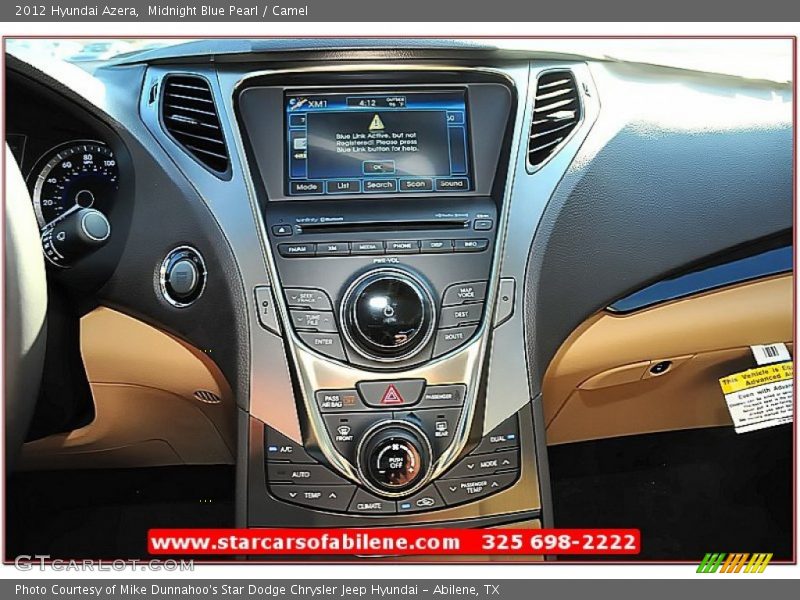 Midnight Blue Pearl / Camel 2012 Hyundai Azera