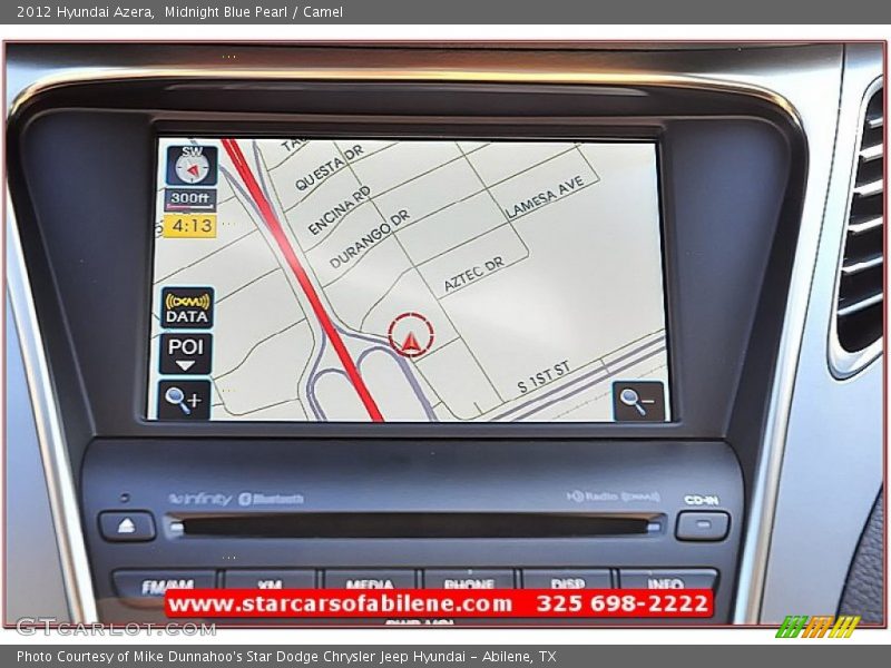 Midnight Blue Pearl / Camel 2012 Hyundai Azera