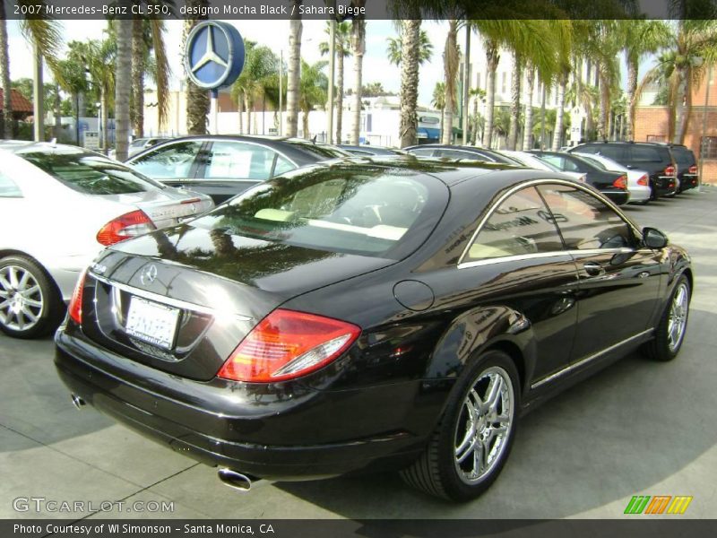 designo Mocha Black / Sahara Biege 2007 Mercedes-Benz CL 550