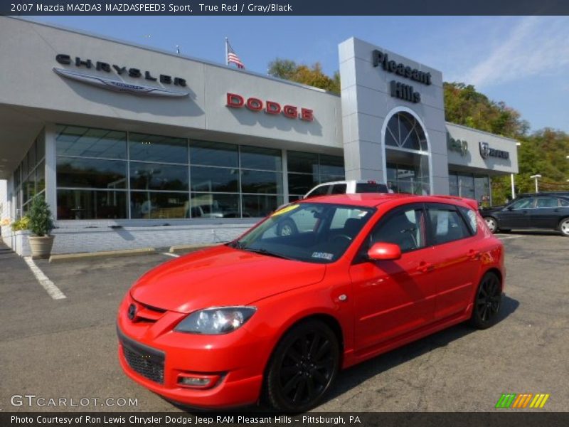 True Red / Gray/Black 2007 Mazda MAZDA3 MAZDASPEED3 Sport