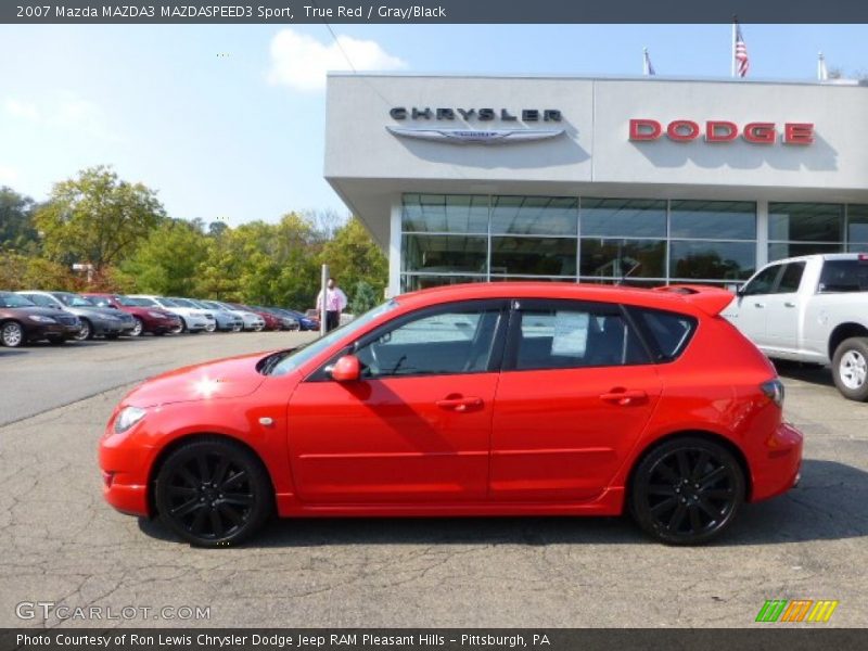 True Red / Gray/Black 2007 Mazda MAZDA3 MAZDASPEED3 Sport
