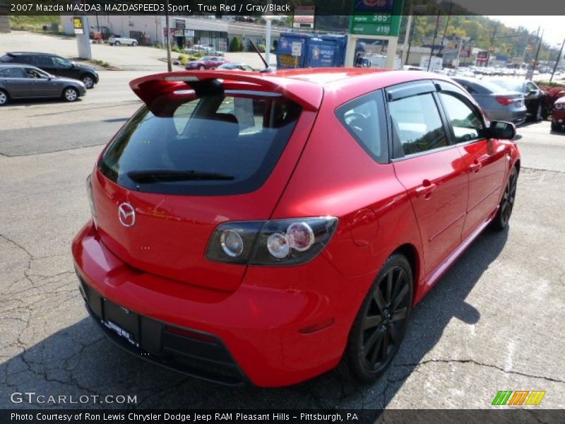 True Red / Gray/Black 2007 Mazda MAZDA3 MAZDASPEED3 Sport