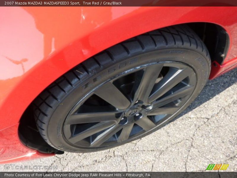 True Red / Gray/Black 2007 Mazda MAZDA3 MAZDASPEED3 Sport