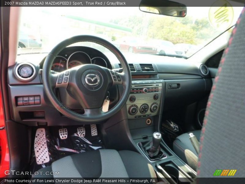 True Red / Gray/Black 2007 Mazda MAZDA3 MAZDASPEED3 Sport