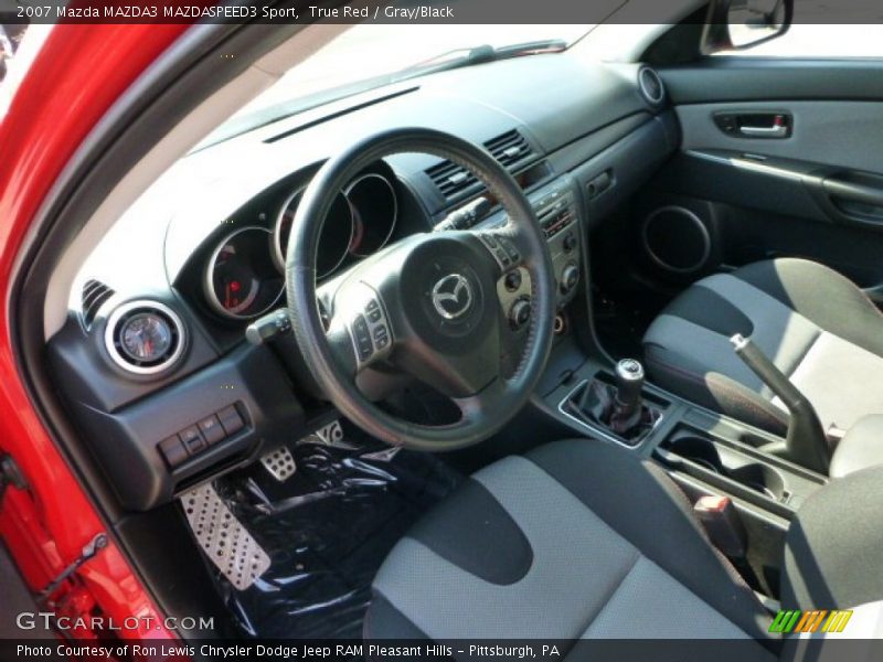 True Red / Gray/Black 2007 Mazda MAZDA3 MAZDASPEED3 Sport