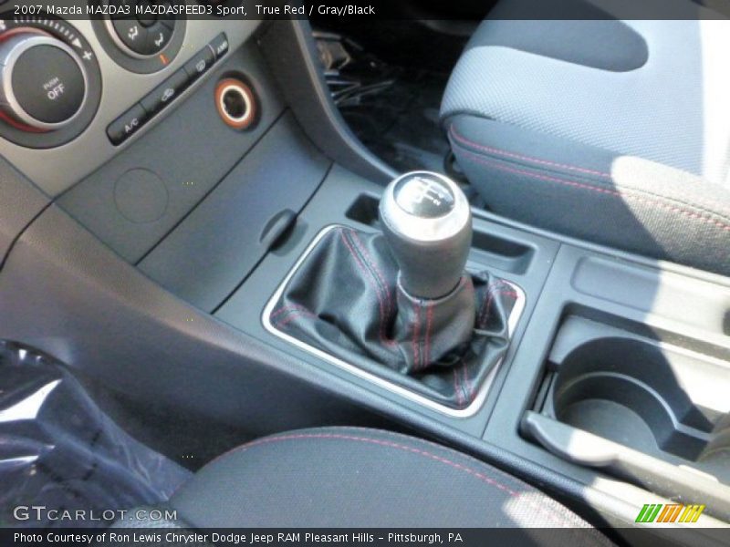 True Red / Gray/Black 2007 Mazda MAZDA3 MAZDASPEED3 Sport