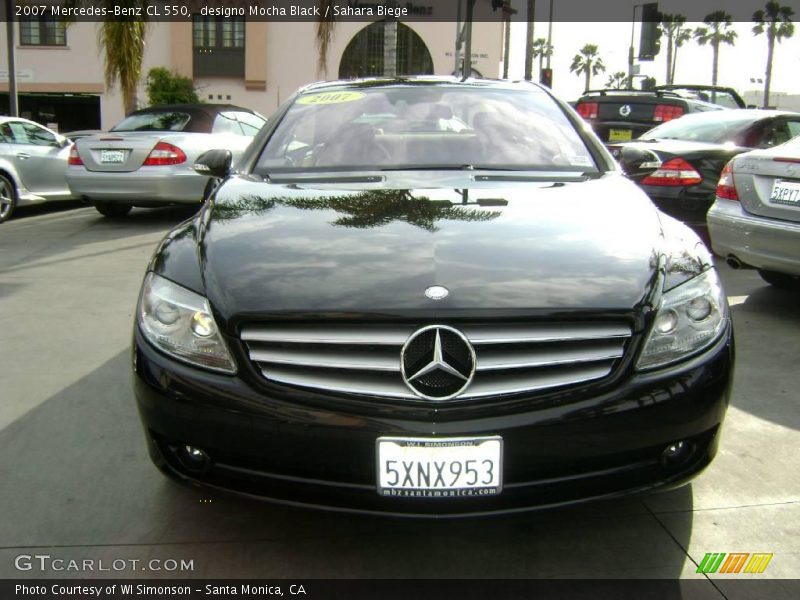 designo Mocha Black / Sahara Biege 2007 Mercedes-Benz CL 550