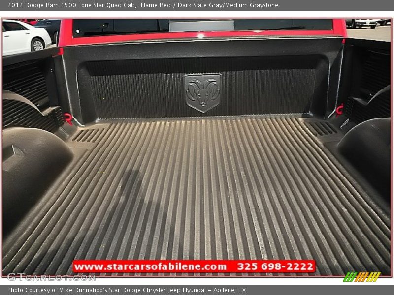 Flame Red / Dark Slate Gray/Medium Graystone 2012 Dodge Ram 1500 Lone Star Quad Cab