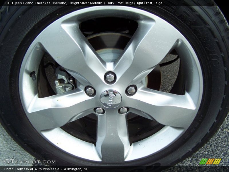 Bright Silver Metallic / Dark Frost Beige/Light Frost Beige 2011 Jeep Grand Cherokee Overland