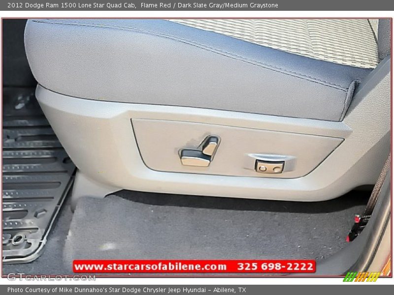 Flame Red / Dark Slate Gray/Medium Graystone 2012 Dodge Ram 1500 Lone Star Quad Cab