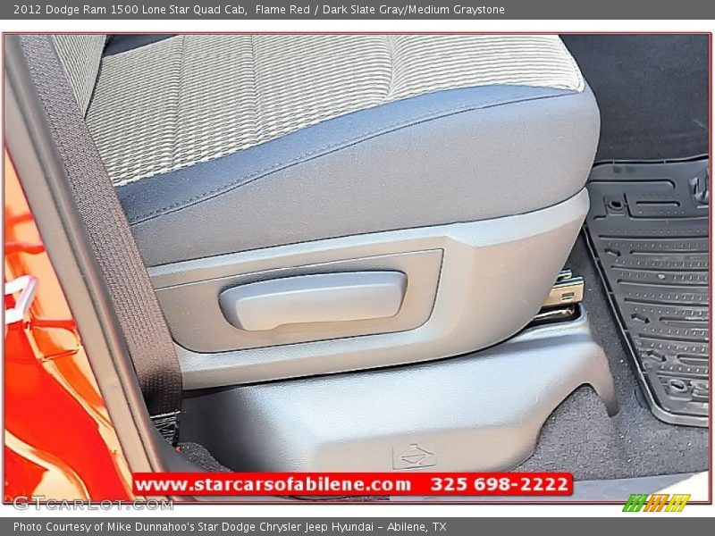 Flame Red / Dark Slate Gray/Medium Graystone 2012 Dodge Ram 1500 Lone Star Quad Cab