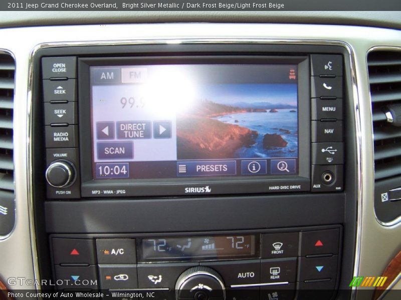 Bright Silver Metallic / Dark Frost Beige/Light Frost Beige 2011 Jeep Grand Cherokee Overland