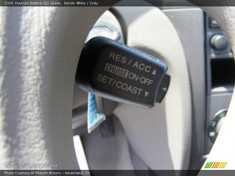 Nordic White / Gray 2005 Hyundai Elantra GLS Sedan