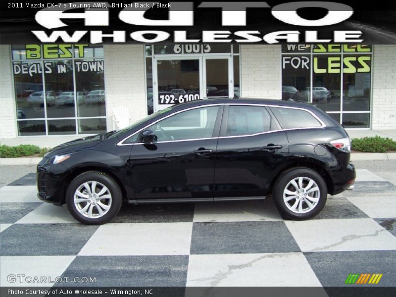 Brilliant Black / Black 2011 Mazda CX-7 s Touring AWD