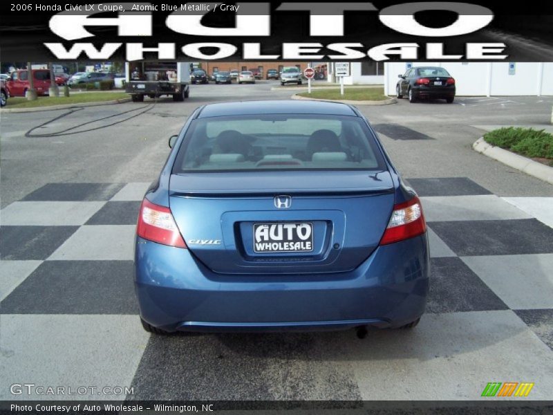 Atomic Blue Metallic / Gray 2006 Honda Civic LX Coupe