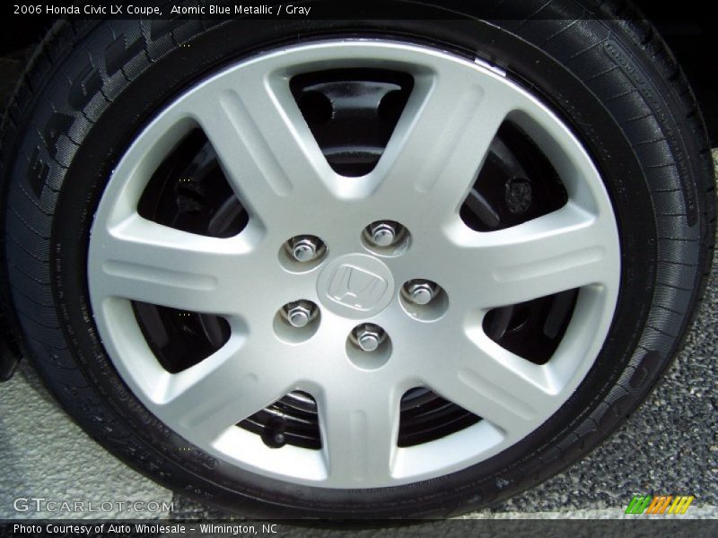 Atomic Blue Metallic / Gray 2006 Honda Civic LX Coupe
