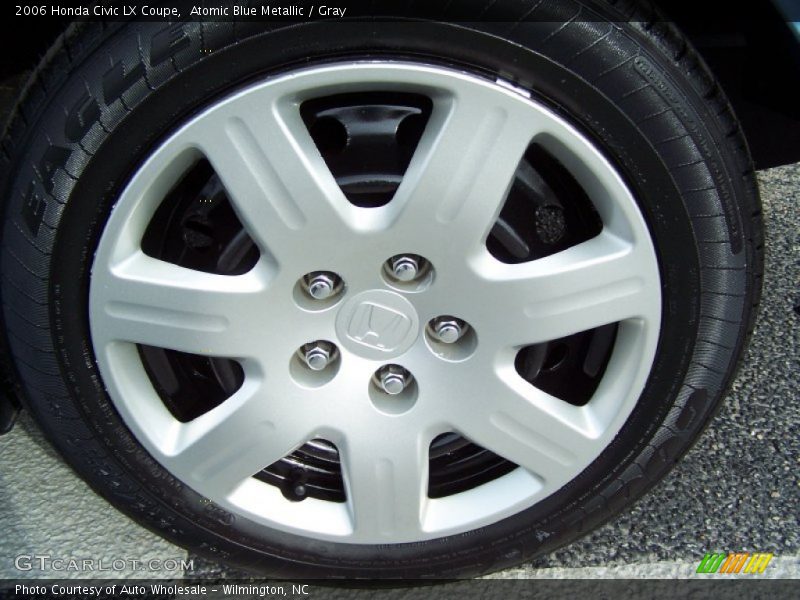 Atomic Blue Metallic / Gray 2006 Honda Civic LX Coupe
