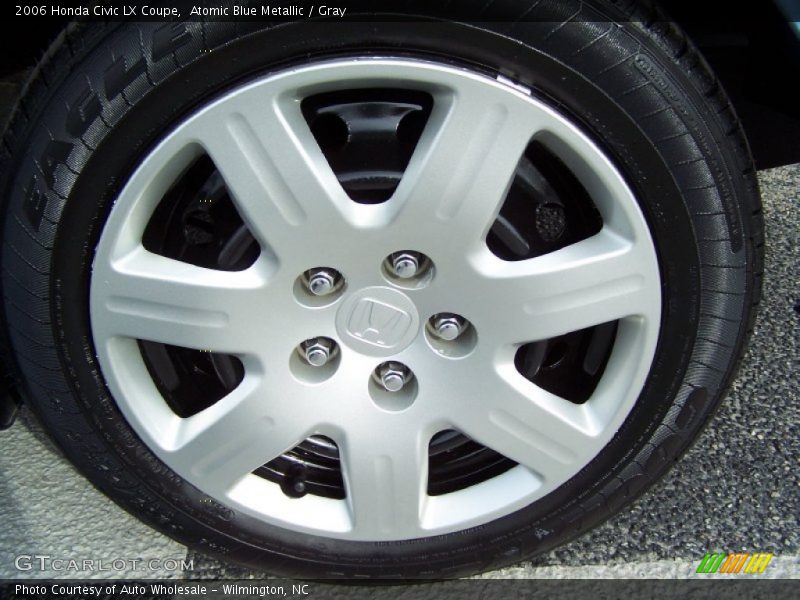 Atomic Blue Metallic / Gray 2006 Honda Civic LX Coupe