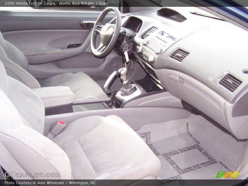Atomic Blue Metallic / Gray 2006 Honda Civic LX Coupe