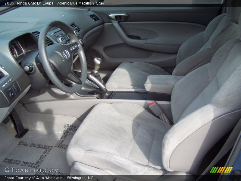 Atomic Blue Metallic / Gray 2006 Honda Civic LX Coupe