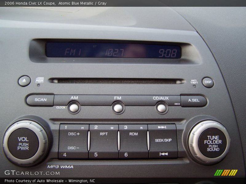 Atomic Blue Metallic / Gray 2006 Honda Civic LX Coupe