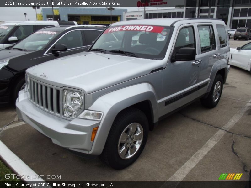 Bright Silver Metallic / Dark Slate Gray 2011 Jeep Liberty Sport