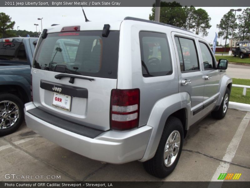 Bright Silver Metallic / Dark Slate Gray 2011 Jeep Liberty Sport