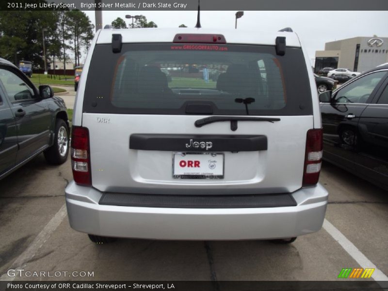 Bright Silver Metallic / Dark Slate Gray 2011 Jeep Liberty Sport