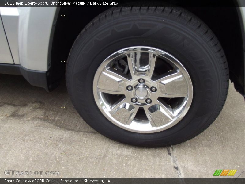 Bright Silver Metallic / Dark Slate Gray 2011 Jeep Liberty Sport