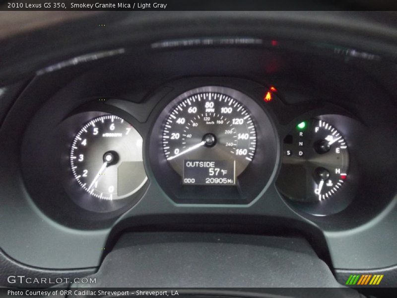 Smokey Granite Mica / Light Gray 2010 Lexus GS 350