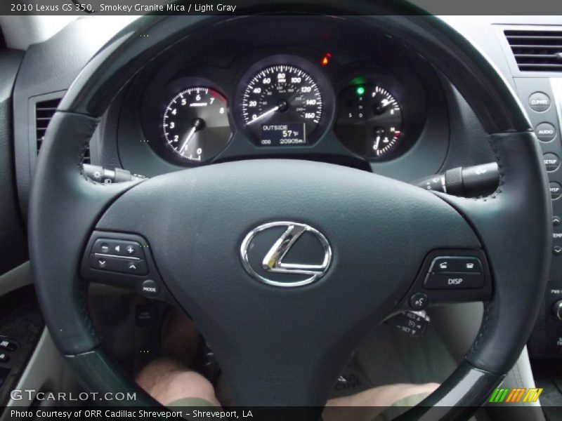 Smokey Granite Mica / Light Gray 2010 Lexus GS 350