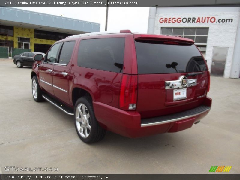 Crystal Red Tintcoat / Cashmere/Cocoa 2013 Cadillac Escalade ESV Luxury