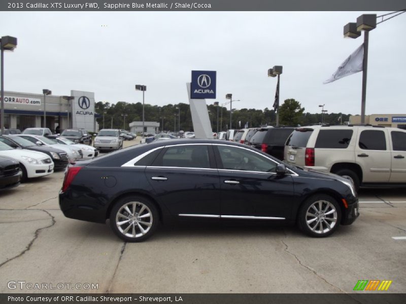 Sapphire Blue Metallic / Shale/Cocoa 2013 Cadillac XTS Luxury FWD