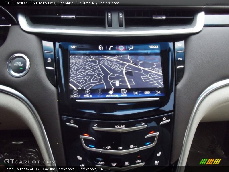 Sapphire Blue Metallic / Shale/Cocoa 2013 Cadillac XTS Luxury FWD
