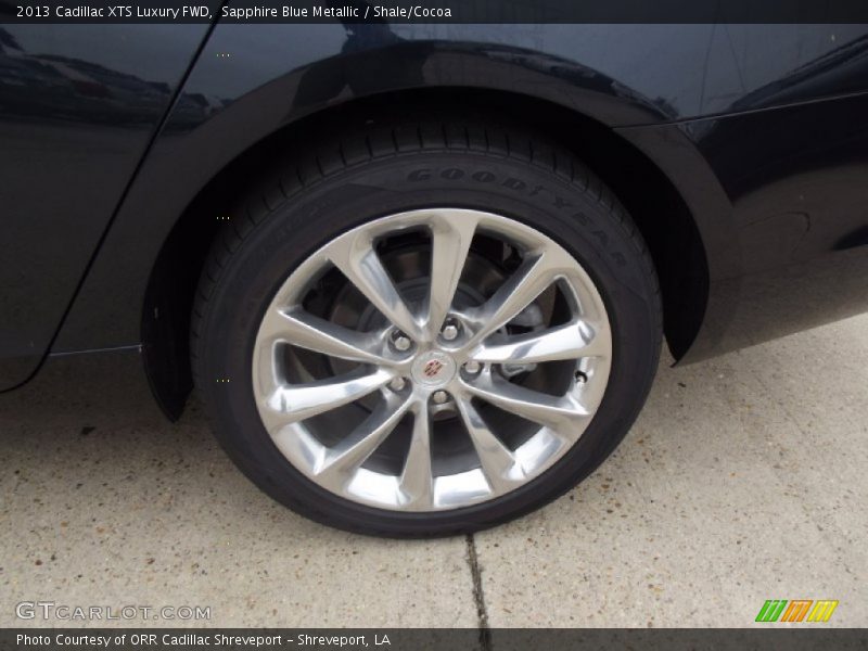 Sapphire Blue Metallic / Shale/Cocoa 2013 Cadillac XTS Luxury FWD