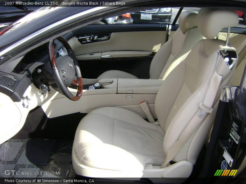 designo Mocha Black / Sahara Biege 2007 Mercedes-Benz CL 550
