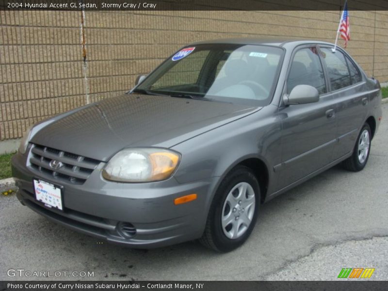 Stormy Gray / Gray 2004 Hyundai Accent GL Sedan